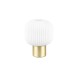 - Diva - Matt Brass Table Lamp with Ribbed White Glass Trio-519800108 - Diva - Matt Brass Table Lamp with Ribbed White Glass
