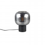 Diva - Matt Black Table Lamp with Mirrored Smoked Glass Diva - Matt Black Table Lamp with Mirrored Smoked Glass