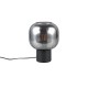 Trio-519800132 - Diva - Matt Black Table Lamp with Mirrored Smoked Glass