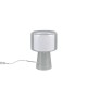 - Rocka - Transparent Glass Table Lamp with White Fabric Shade Trio-519900152 - Rocka - Transparent Glass Table Lamp with White Fabric Shade
