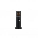Hoosic - Matt Black PIR Bollard with Smoked Diffuser Hoosic - Matt Black PIR Bollard with Smoked Diffuser