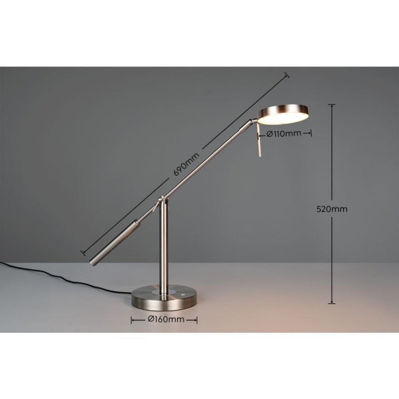 Trio-523310907 - Monza - Matt Nickel CCT Table Lamp