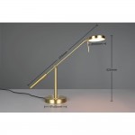 Monza - Matt Brass CCT Desk Lamp