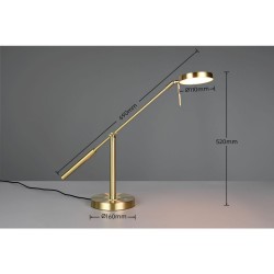 Monza - Matt Brass CCT Desk Lamp