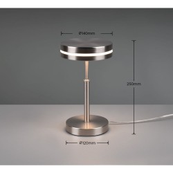 Franklin - Matt Nickel LED Table Lamp
