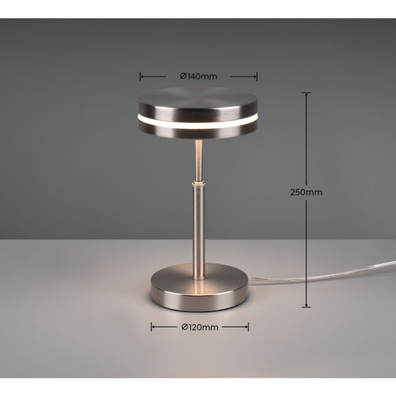 Trio-526510107 - Franklin - Matt Nickel LED Table Lamp