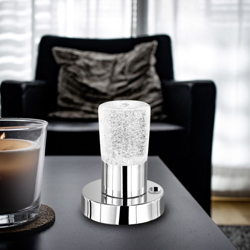 - Cristo - Chrome LED Table Lamp with Crystal Glass Trio-529690100 - Cristo - Chrome LED Table Lamp with Crystal Glass