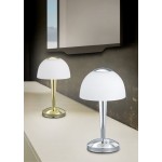 Ventura - Matt Nickel LED Table Lamp with Opal White Glass Ventura - Matt Nickel LED Table Lamp with Opal White Glass