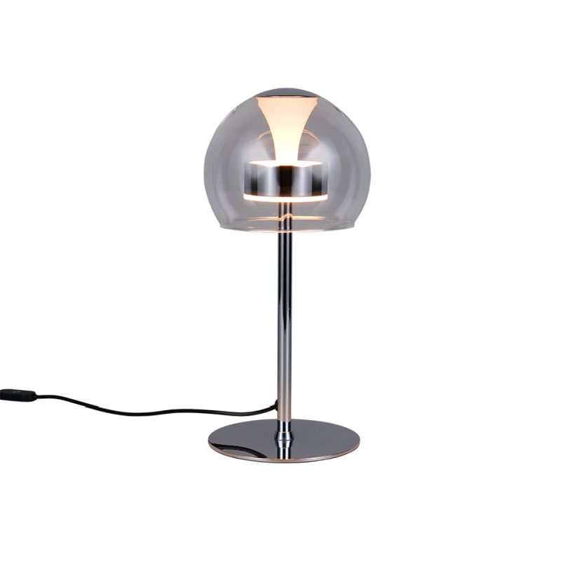 - Flynt - Chrome CCT Table Lamp with Clear Glass Trio-531610106 - Flynt - Chrome CCT Table Lamp with Clear Glass