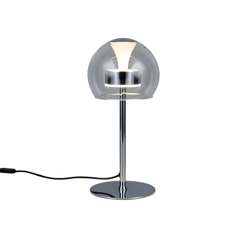 - Flynt - Chrome CCT Table Lamp with Clear Glass Trio-531610106 - Flynt - Chrome CCT Table Lamp with Clear Glass