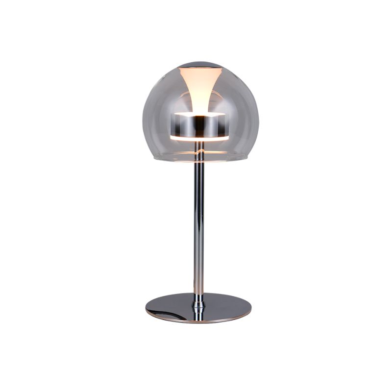 - Flynt - Chrome CCT Table Lamp with Clear Glass Trio-531610106 - Flynt - Chrome CCT Table Lamp with Clear Glass