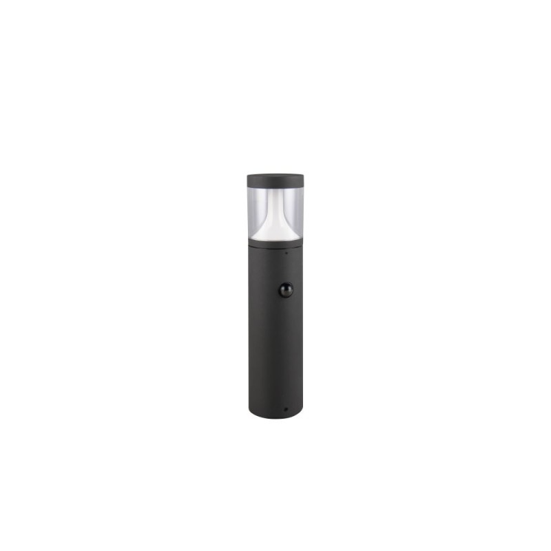 Trio-538569142 - Tagus - Anthracite CCT Sensor Bollard with Clear Diffuser IP54