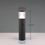 Tagus - Anthracite CCT Sensor Bollard with Clear Diffuser IP54