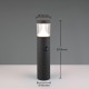 Trio-538569142 - Tagus - Anthracite CCT Sensor Bollard with Clear Diffuser IP54