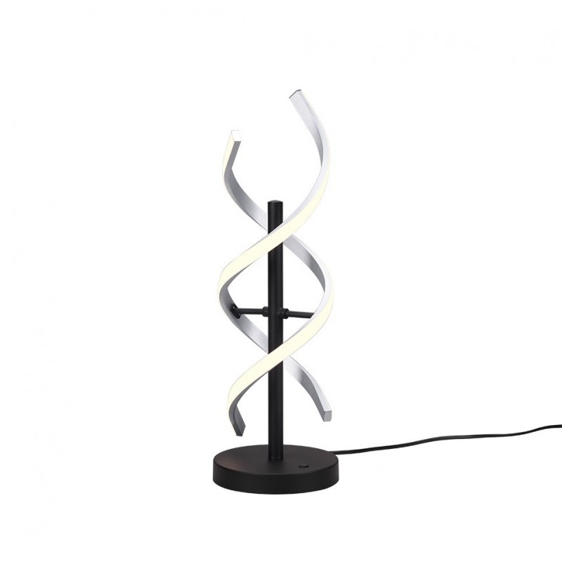 Trio-541810205 - Sequence - Black & Brushed Aluminium CCT Table Lamp