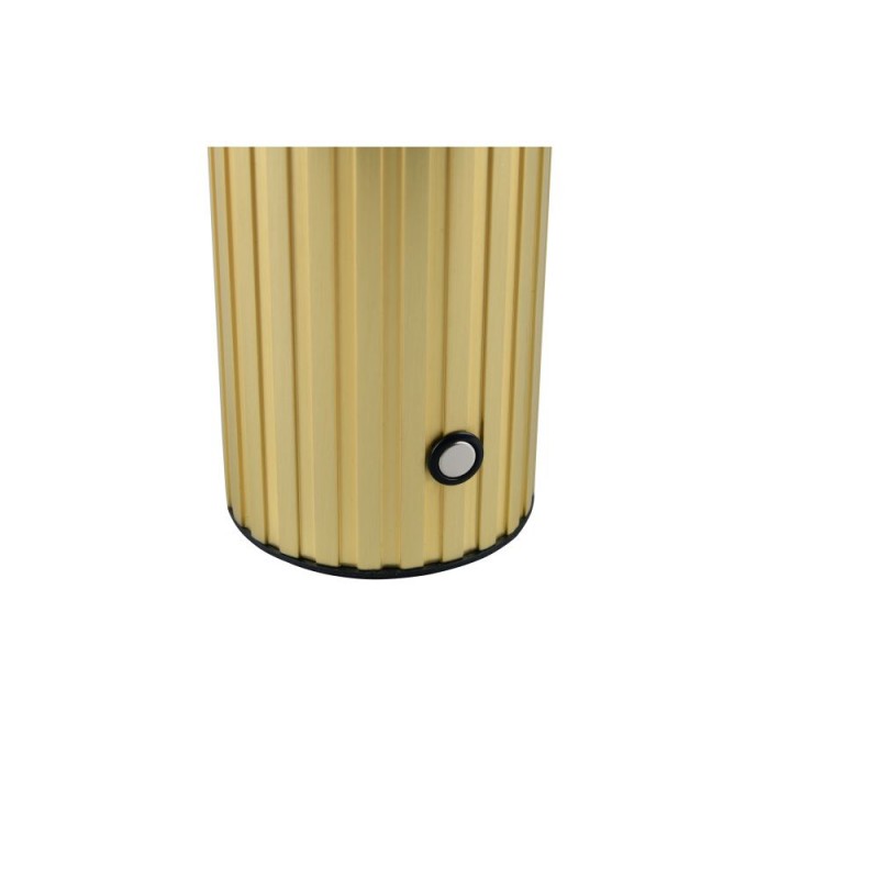 Trio-543510108 - Tauris - Matt Brass Rechargeable Table Lamp with White Glass
