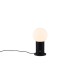 Trio-543510132 - Tauris - Matt Black Rechargeable Table Lamp with White Glass