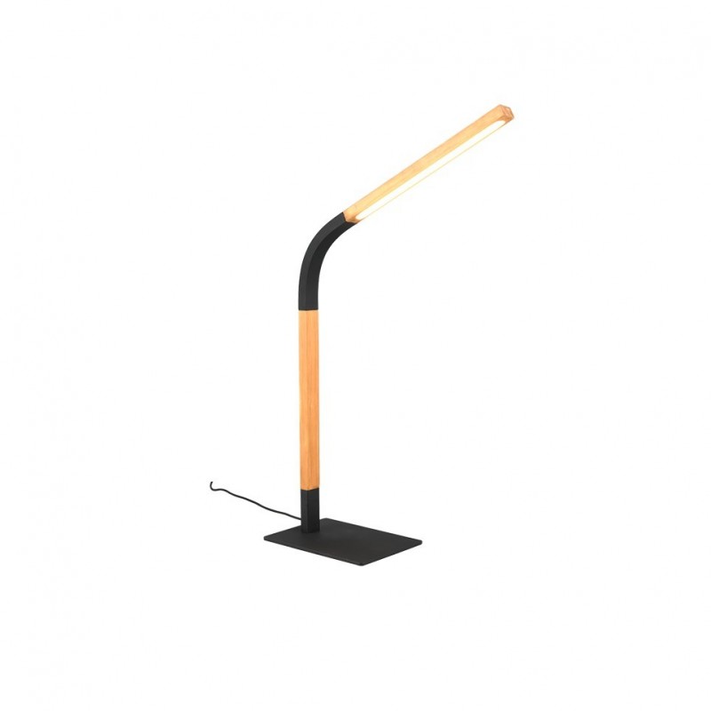- Norris - Wooden & Black LED Desk Lamp Trio-545210132 - Norris - Wooden & Black LED Desk Lamp