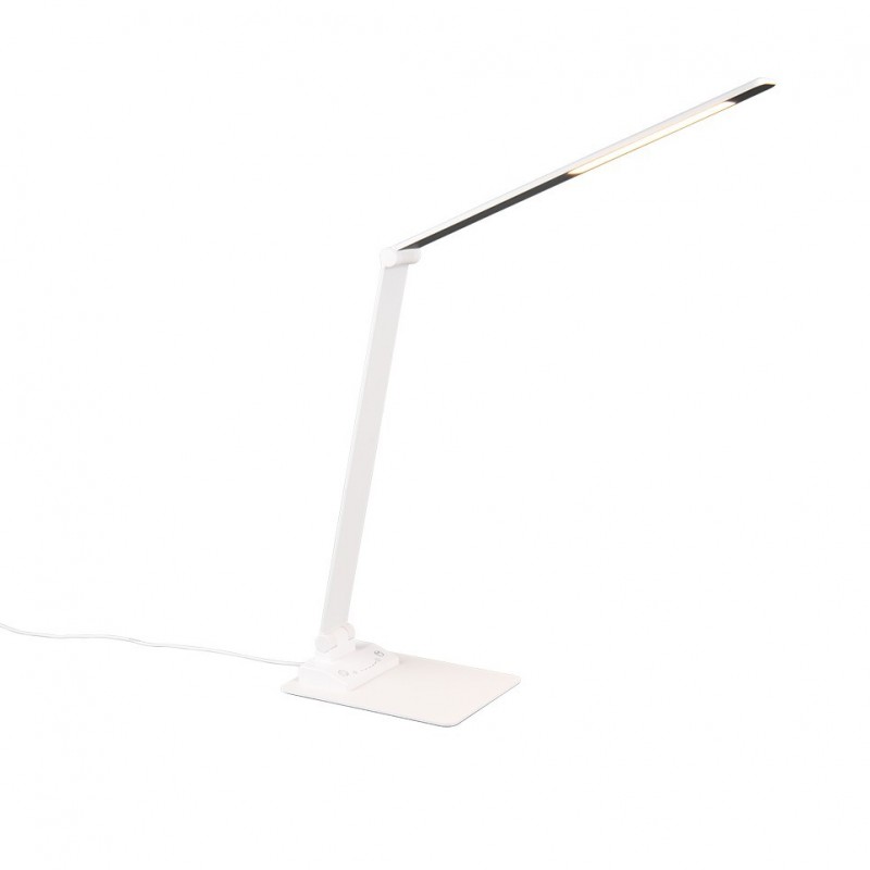 - Travis - Matt White CCT Table Lamp with USB Trio-545310131 - Travis - Matt White CCT Table Lamp with USB