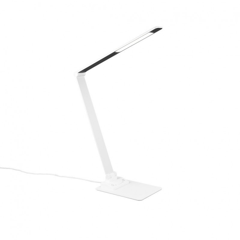 - Travis - Matt White CCT Table Lamp with USB Trio-545310131 - Travis - Matt White CCT Table Lamp with USB