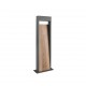 - Salmon - Anthracite LED Bollard with Wood Imitation Trio-546960135 - Salmon - Anthracite LED Bollard with Wood Imitation