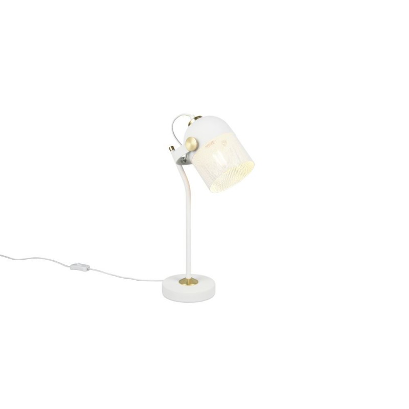 Trio-548200131 - Mixa - Matt White & Matt Brass Table Lamp