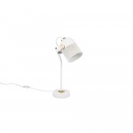 Mixa - Matt White & Matt Brass Table Lamp
