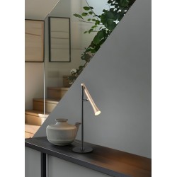 Fiato - Matt Black CCT Table Lamp with Coffee Shade Fiato - Matt Black CCT Table Lamp with Coffee Shade