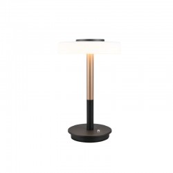 Celeste - Black & Coffee LED Table Lamp with White Glass Celeste - Black & Coffee LED Table Lamp with White Glass