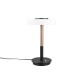 Trio-554910165 - Celeste - Black & Coffee LED Table Lamp with White Glass