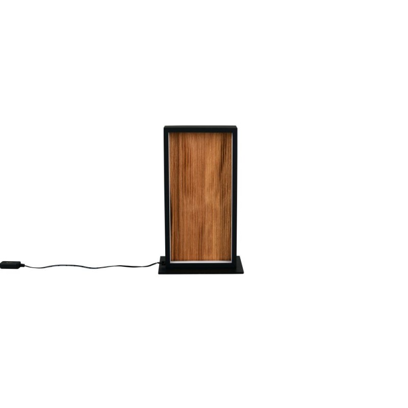 Trio-555510130 - Kalea - Black LED Table Lamp with Natural Wood