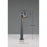 Beni - Anthracite Bollard IP44