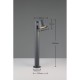 Trio-560360142 - Beni - Anthracite Bollard IP44