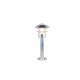 Trio-562060186 - Ruvuma - Silver Bollard with Clear Glass Diffuser IP44