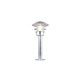 Trio-562060186 - Ruvuma - Silver Bollard with Clear Glass Diffuser IP44