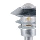 Trio-562060186 - Ruvuma - Silver Bollard with Clear Glass Diffuser IP44