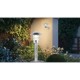 Trio-562060186 - Ruvuma - Silver Bollard with Clear Glass Diffuser IP44