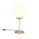 - Fomento - Matt Brass Table Lamp with White Oval Glass Trio-563100108 - Fomento - Matt Brass Table Lamp with White Oval Glass