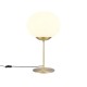 - Fomento - Matt Brass Table Lamp with White Oval Glass Trio-563100108 - Fomento - Matt Brass Table Lamp with White Oval Glass