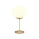 - Fomento - Matt Brass Table Lamp with White Oval Glass Trio-563100108 - Fomento - Matt Brass Table Lamp with White Oval Glass