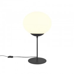 Fomento - Matt Black Table Lamp with White Oval Glass Fomento - Matt Black Table Lamp with White Oval Glass