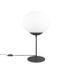 - Fomento - Matt Black Table Lamp with White Oval Glass Trio-563100132 - Fomento - Matt Black Table Lamp with White Oval Glass