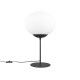 - Fomento - Matt Black Table Lamp with White Oval Glass Trio-563100132 - Fomento - Matt Black Table Lamp with White Oval Glass
