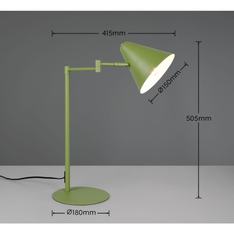 Trio-563900115 - Cosima - Green Desk Lamp