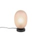 - Facette - Matt Black Table Lamp with Decorative Amber Glass Trio-564200113 - Facette - Matt Black Table Lamp with Decorative Amber Glass