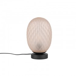 Facette - Matt Black Table Lamp with Decorative Amber Glass Facette - Matt Black Table Lamp with Decorative Amber Glass