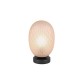- Facette - Matt Black Table Lamp with Decorative Amber Glass Trio-564200113 - Facette - Matt Black Table Lamp with Decorative Amber Glass