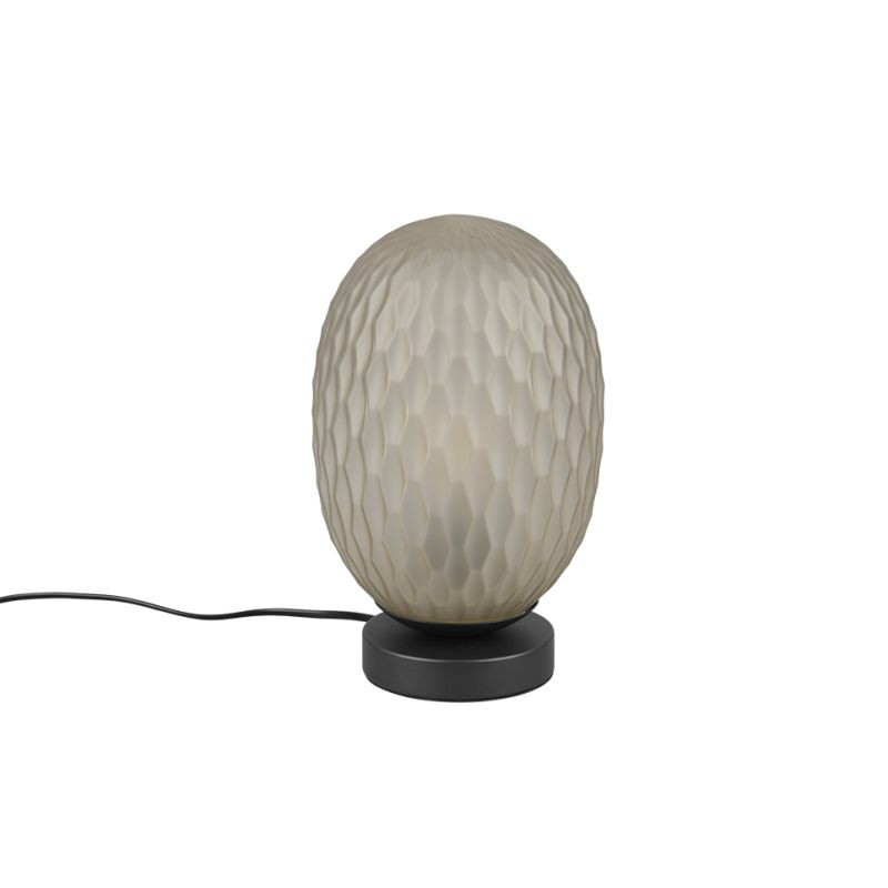 - Facette - Matt Black Table Lamp with Decorative Green Glass Trio-564200115 - Facette - Matt Black Table Lamp with Decorative Green Glass