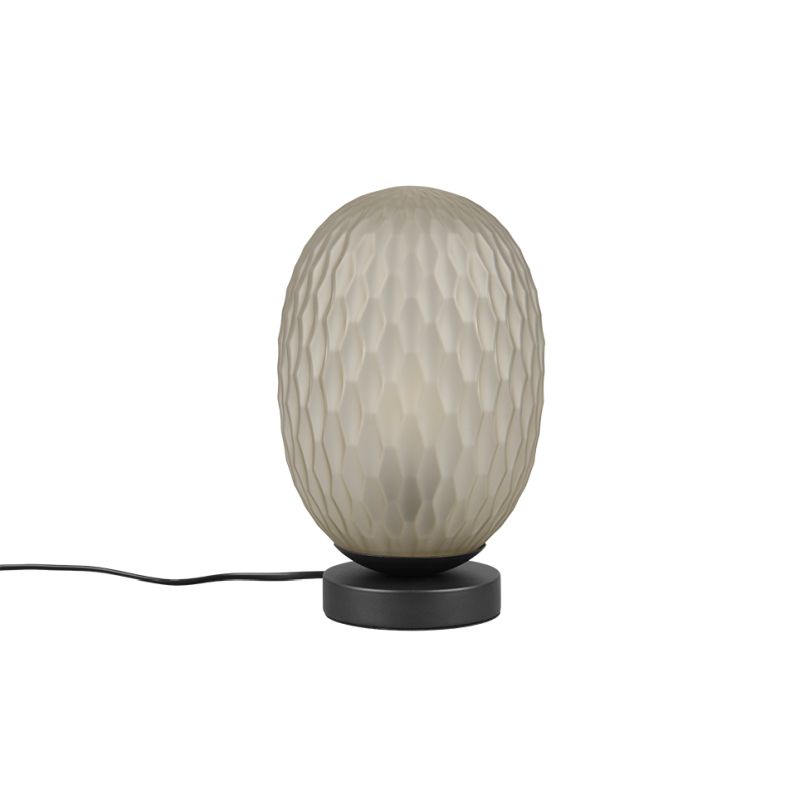 - Facette - Matt Black Table Lamp with Decorative Green Glass Trio-564200115 - Facette - Matt Black Table Lamp with Decorative Green Glass