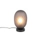 - Facette - Matt Black Table Lamp with Decorative Smoked Glass Trio-564200154 - Facette - Matt Black Table Lamp with Decorative Smoked Glass